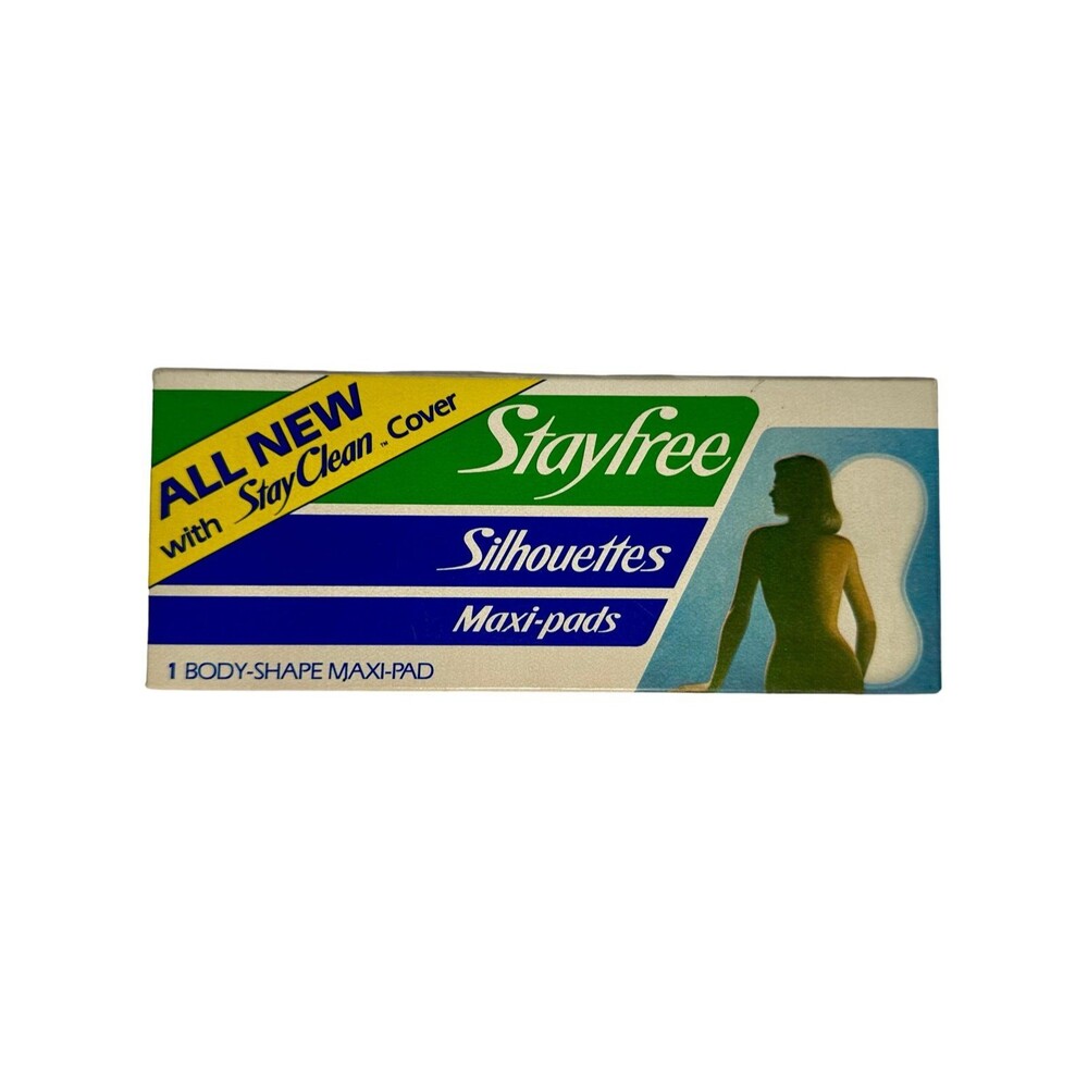 NOS 1970 Stay Free Silhouettes Body-Shape Maxi Pads